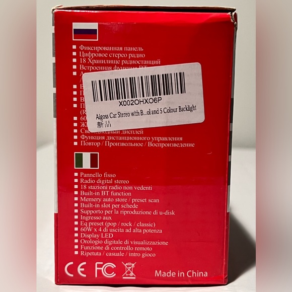 Aigoss Bluetooth Car Stereo, 4x60W Car Audio FM Radio, MP3 Player USB/SD PORT🎶 - Picture 15 of 16